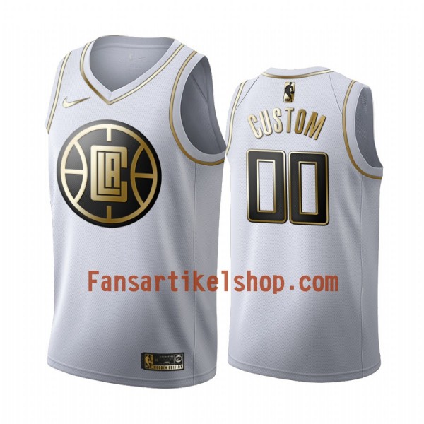 NBA Los Angeles Clippers Trikot Benutzerdefinierte Nike 2019-2020 Weiß Golden Edition Swingman - Herren NBA Los Angeles Clippers Trikot Benutzerdefinierte Nike 2019-2020 Weiß Golden Edition Swingman - Herren